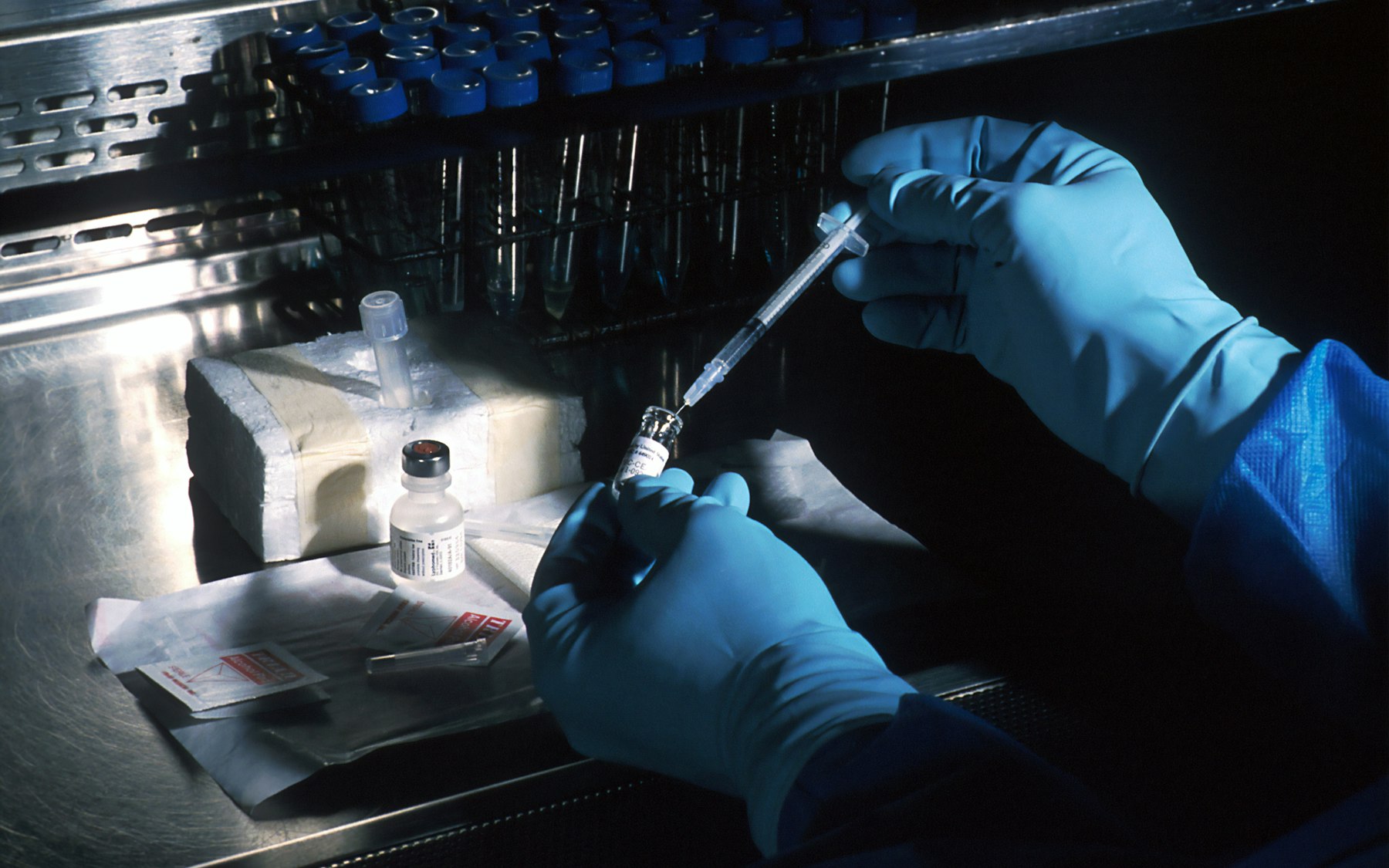 Research team working in a laboratory