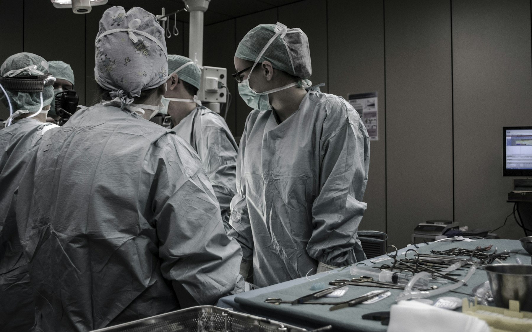 Medical team in discussion